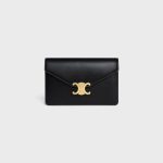 WALLET ON CHAIN MARGO IN SHINY CALFSKIN BLACK